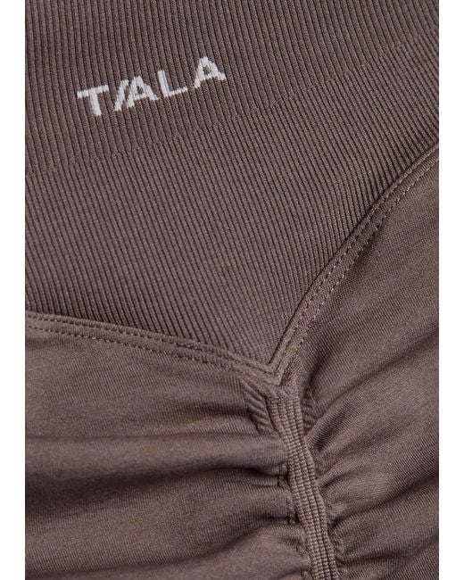 Tala Brown Sculpted Seamless Technical-Stretch Leggings