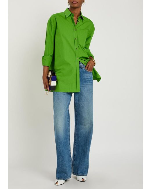 Khaite Blue Bonnie Straight-Leg Jeans