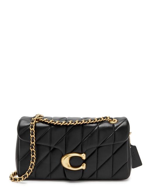 COACH Black Tabby 26 Quilted Leather Shoulder Bag