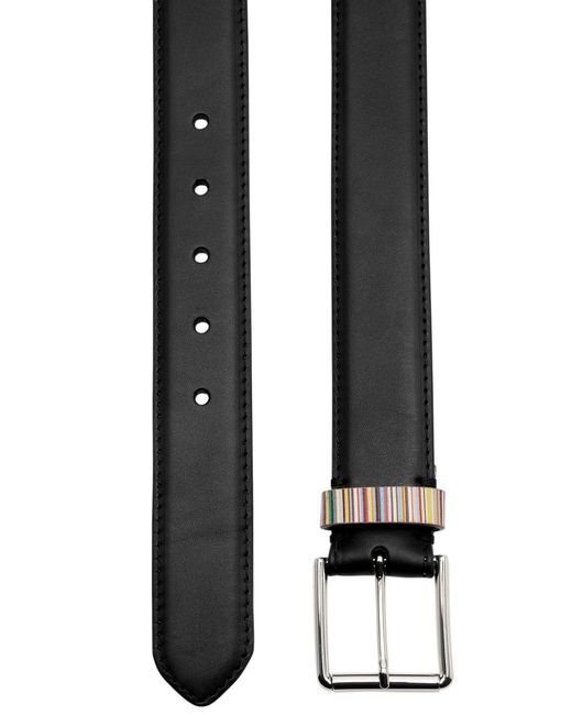 Paul Smith Black Leather Belt for men