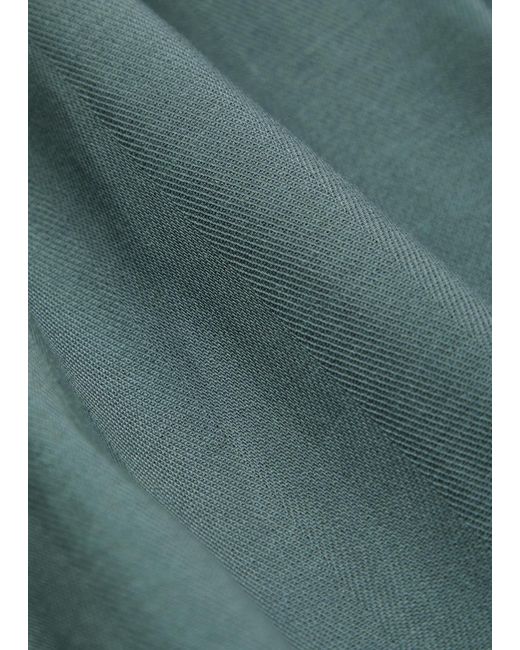 Percival Blue Tailored Straight-Leg Woven Trousers for men