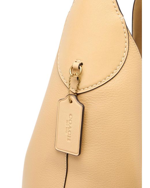 COACH Natural Brooklyn 39 Leather Shoulder Bag