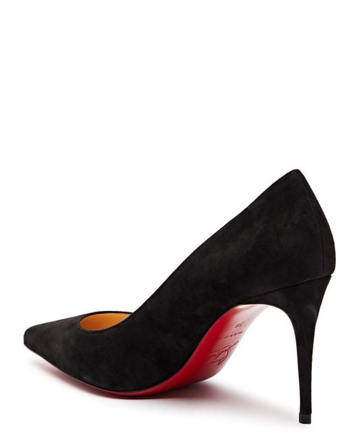 Christian Louboutin Brown Kate 85 Suede Pumps