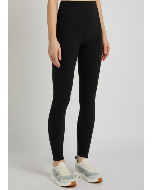 vuori Black Clean Elevation Stretch-Jersey Leggings