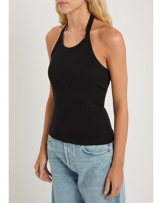 Flore Flore Black Angie Cotton Tank
