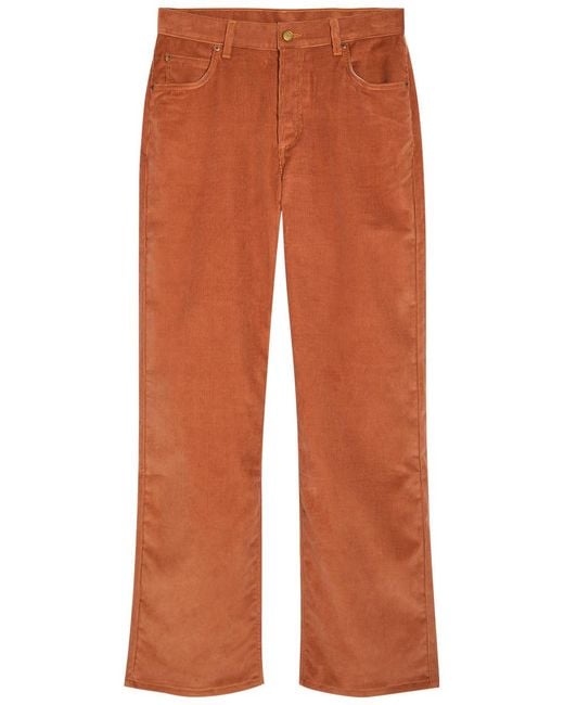 B Sides Orange Bec Straight-Leg Corduroy Jeans