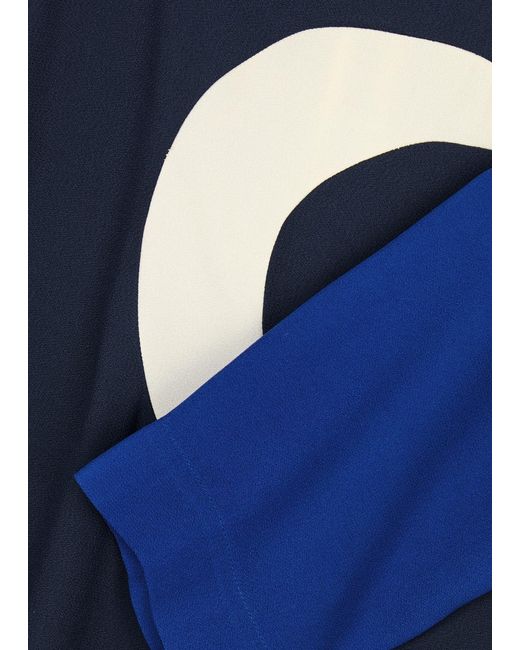 ‎Taller Marmo Blue Nubian Colour-blocked Maxi Dress