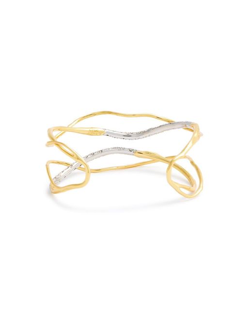 Alexis White Solanales 14kt -plated Cuff