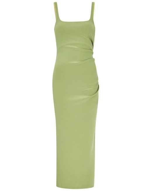 Bec & Bridge Green Karina Tuck Midi Dress