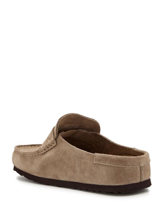 Birkenstock Brown Naples Wrapped Suede Loafers