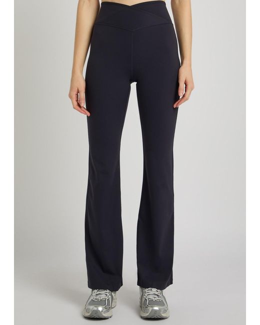 Tala Blue Dayflex Flare Stretch-Jersey Leggings