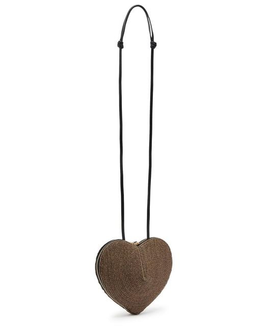 Alaïa Natural Le Coeur Woven Cross-Body Bag