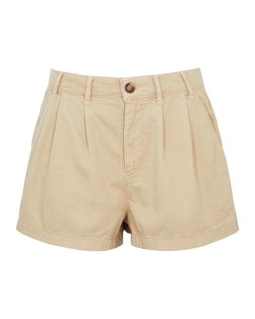 Free People Natural Billie Stretch-denim Shorts