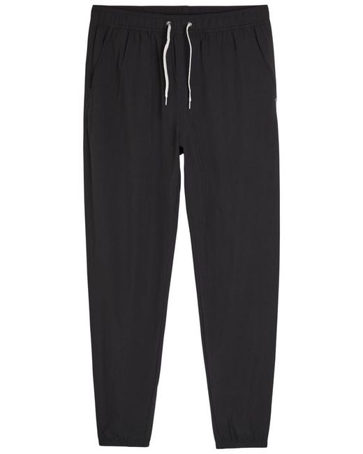 Vuori Men's Black Kore Stretch-Jersey Sweatpants