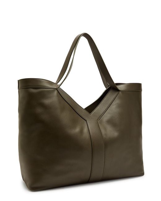 Saint Laurent Green Y Leather Tote Bag for men