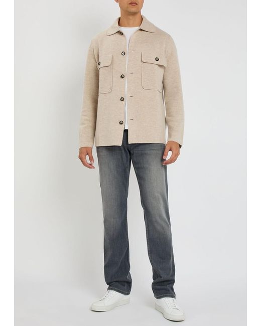 PAIGE Gray Normandie Straight-Leg Jeans for men