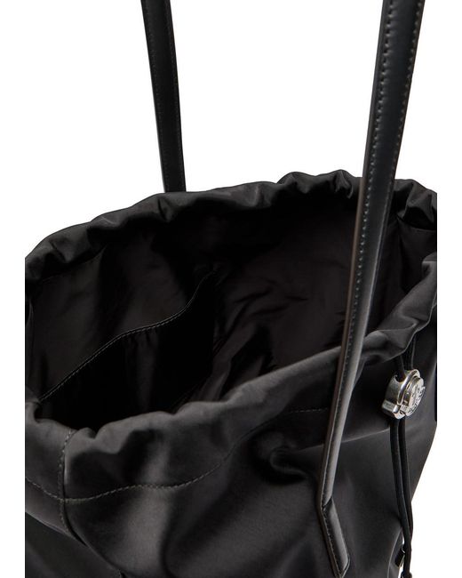 Moncler Black New Trick Drawstring Nylon Tote Bag