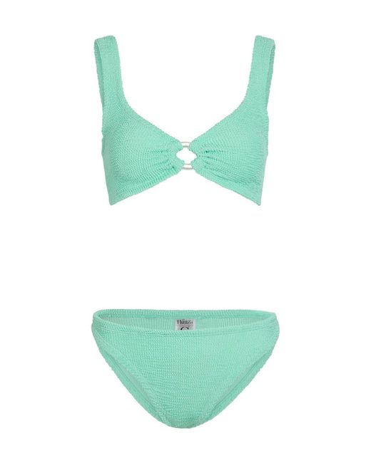 Hunza G Green Julia Crinkle Bikini