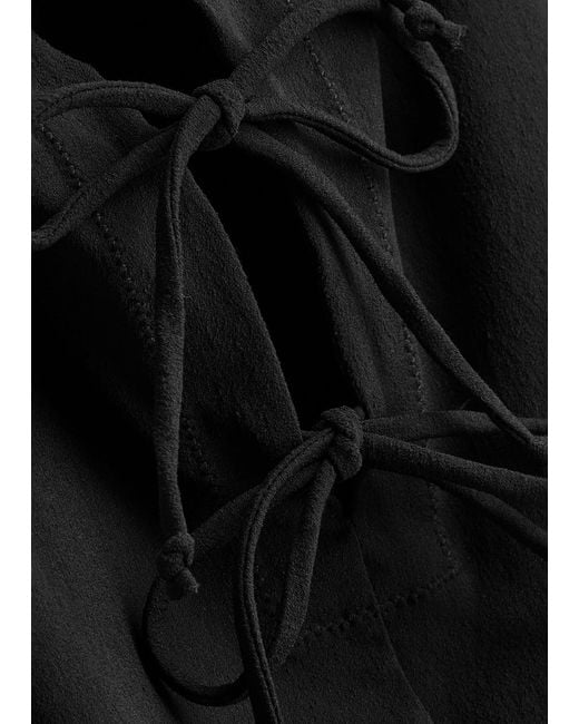 Lisa Marie Fernandez Black Three Tie Maillot Swimsuit