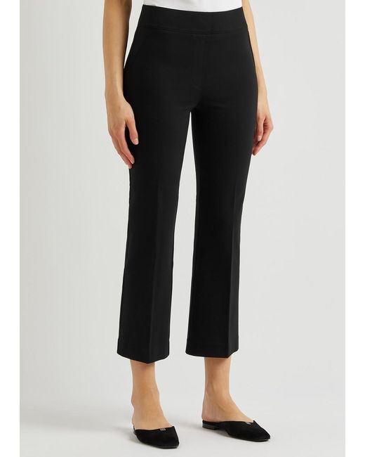 Spanx Black The Perfect Pant Kick-flare Stretch-jersey Trousers