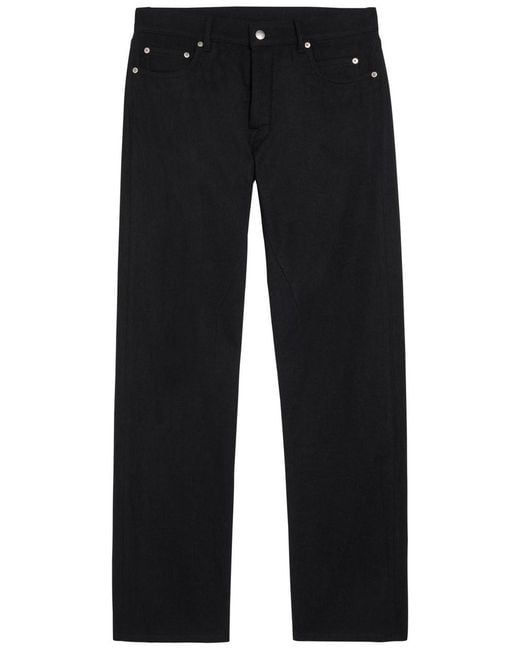 Rick Owens Blue Kurdt Cotton And Wool-Blend Jeans for men