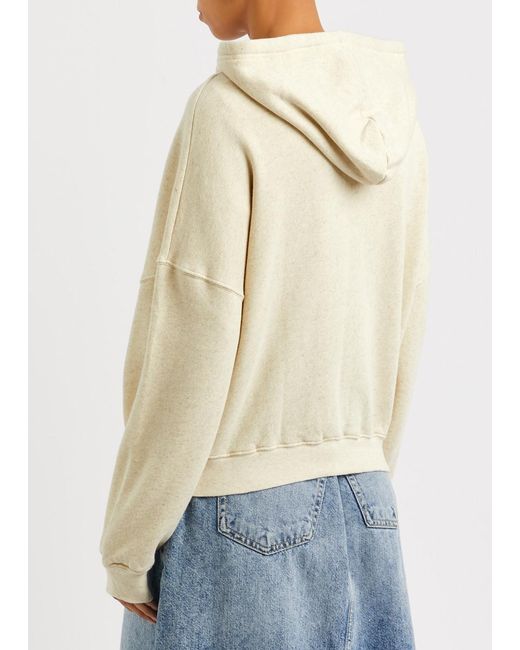 American Vintage Natural Itonay Hooded Cotton-blend Sweatshirt