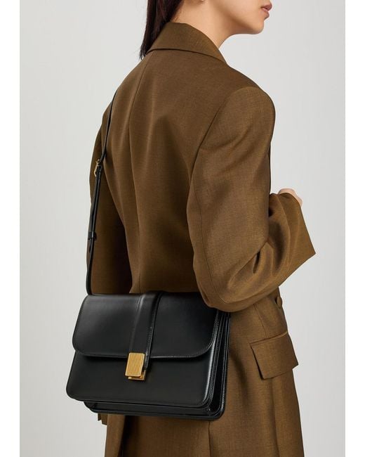 Khaite Black Blake Leather Cross-Body Bag