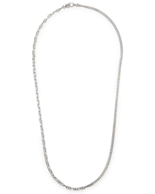 Tom Wood White Rue Sterling Chain Necklace for men