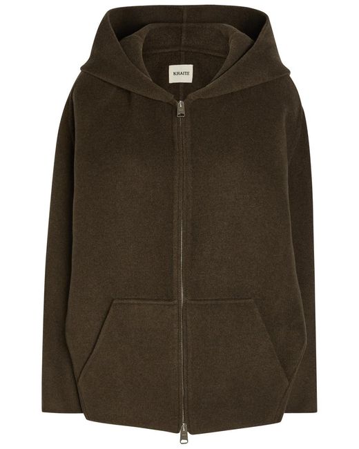 Khaite Brown Dolem Hooded Wool Jacket