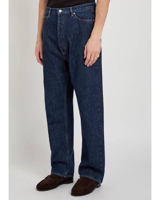 Studio Nicholson Blue Marylebone Relaxed Straight-Leg Jeans for men