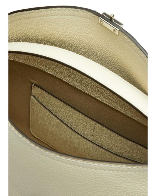 Totême  Natural T-Lock Leather Top Handle Bag