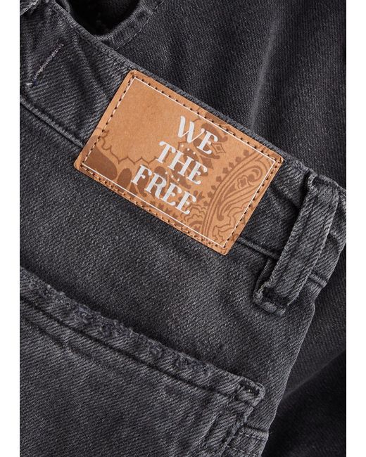 Free People Blue Tinsley Wide-Leg Jeans
