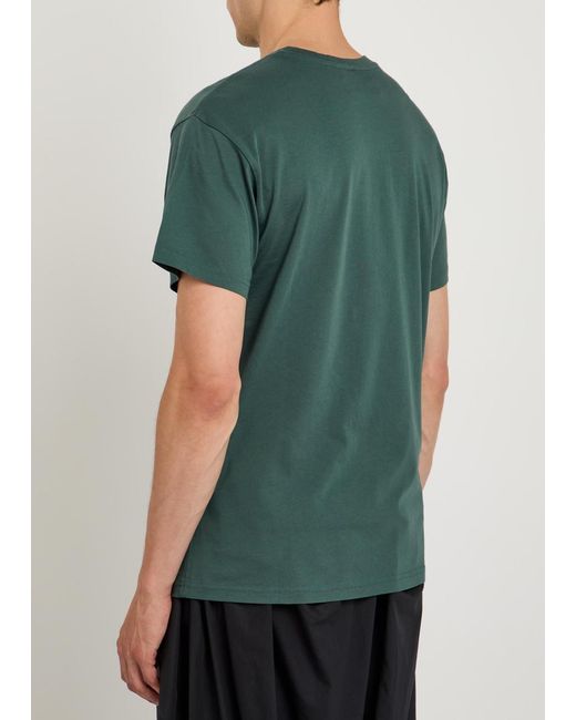 Vivienne Westwood Green Classic Logo-Embroidered Cotton T-Shirt for men