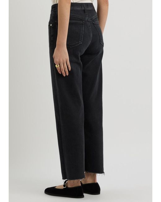Citizens of Humanity Blue Palma Cropped Straight-Leg Jeans