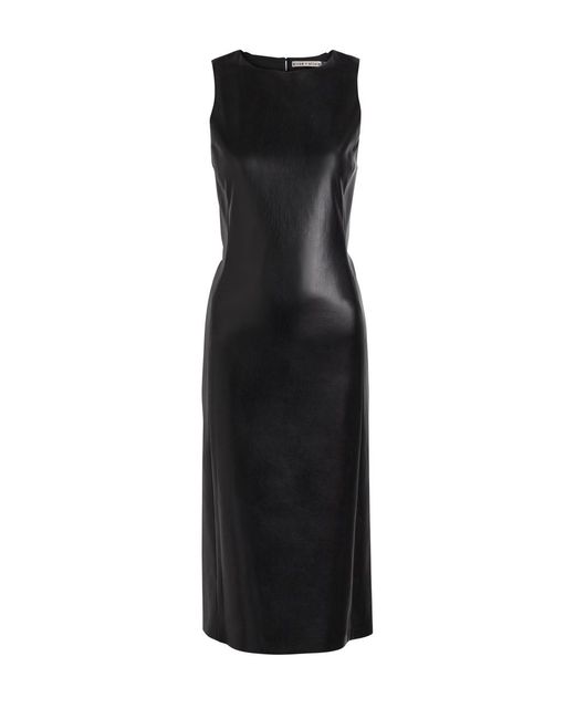 alice and olivia black leather dress Sofia Black Pleated Wrap Dress| Italian Dresses 40/ US 6 / Black main image 0