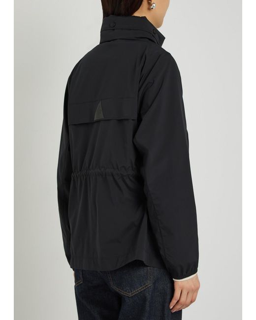 Moncler Black Soulare Hooded Stretch-Shell Jacket
