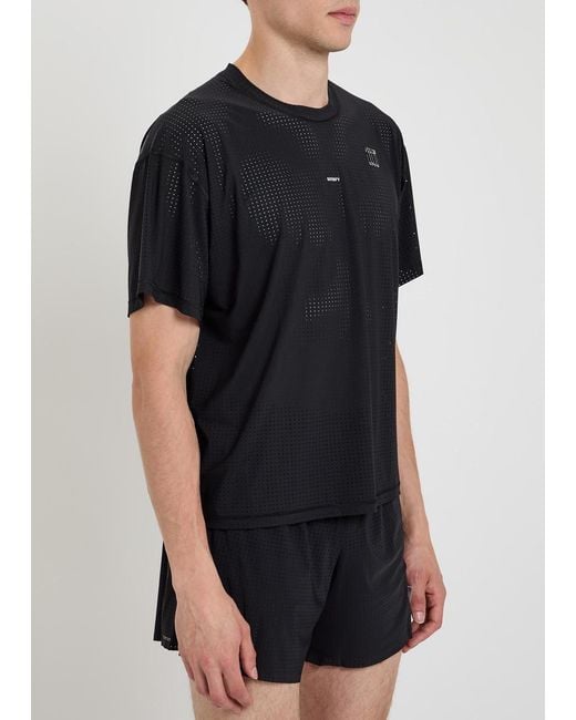 Satisfy Black Space-O Camouflage Stretch-Jersey T-Shirt for men