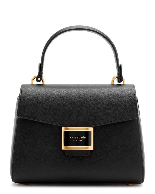 Kate Spade Black Katy Small Leather Top Handle Bag