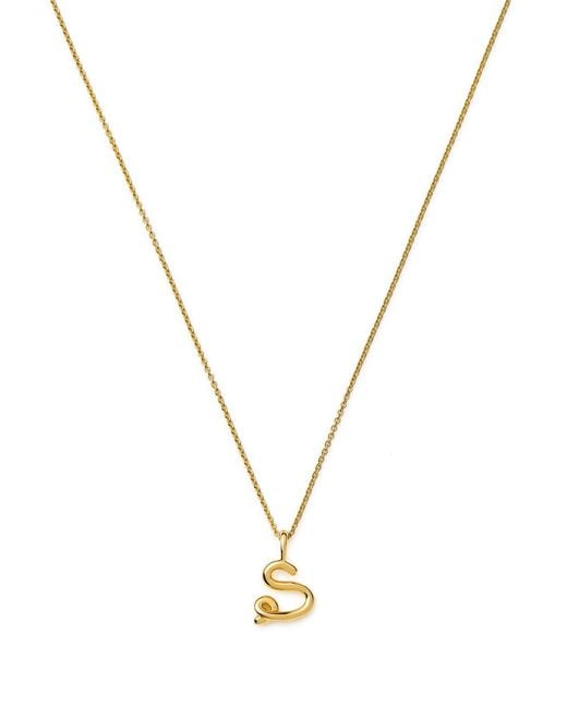 Missoma Metallic Initial S Mini 18Kt Vermeil Necklace