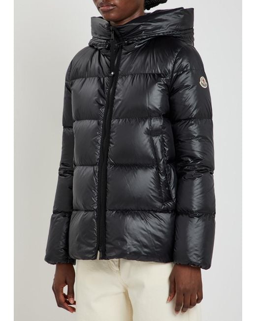 Moncler Black Serittes Hooded Shell Jacket