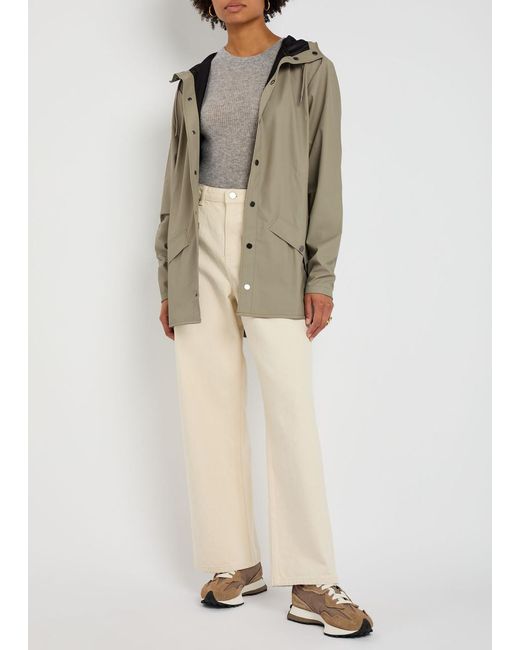 Rains Natural W3 Hooded Waterproof Jacket