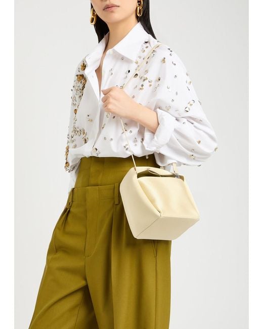 Totême  Natural Petite Satin Bucket Bag