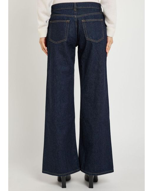 Reformation Blue Cary Wide-Leg Jeans
