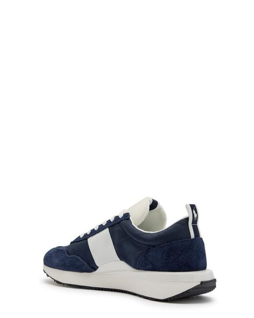 Polo Ralph Lauren Blue Train 89 Panelled Mesh Sneakers for men