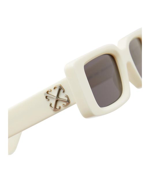 Off-White c/o Virgil Abloh White Off- Arthur Rectangle-frame Sunglasses for men