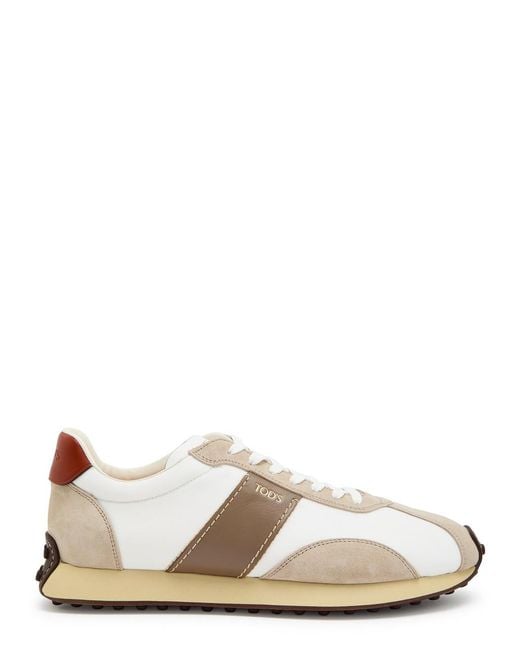Tod's White Sportivo Active 26L Panelled Satin-Twill Sneakers for men