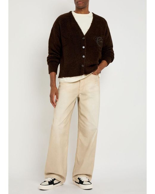 Only the Blind Brown Studio Dept. Brushed-Knit Cardigan for men