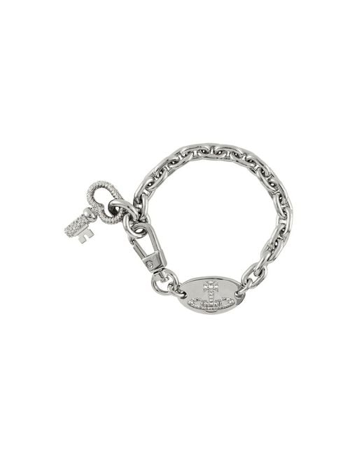 Vivienne Westwood Metallic Ovidia-Plated Bracelet