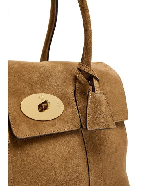 Mulberry Brown Bayswater Small Suede Shoulder Bag