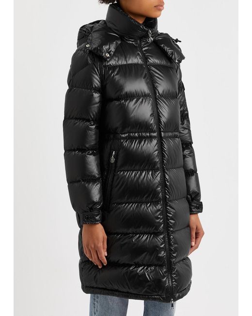 Moncler Black Meillon Quilted Shell Parka
